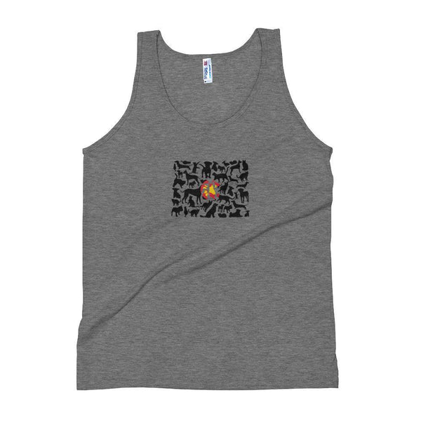 PawsCo Colorado State Shape Rescue Animals Tri-Blend Tank Top (Unisex) - The 6th Clothing Co.