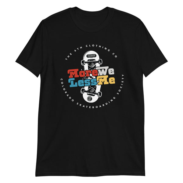 CSS Short-Sleeve Broken Skateboard Unisex Tee