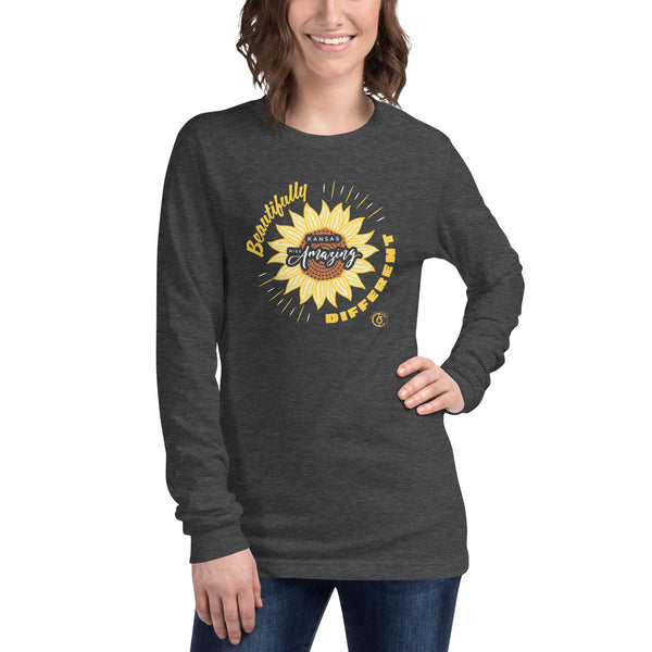 Kansas Miss Amazing 2022 Beautifully Different Unisex Long Sleeve Tee