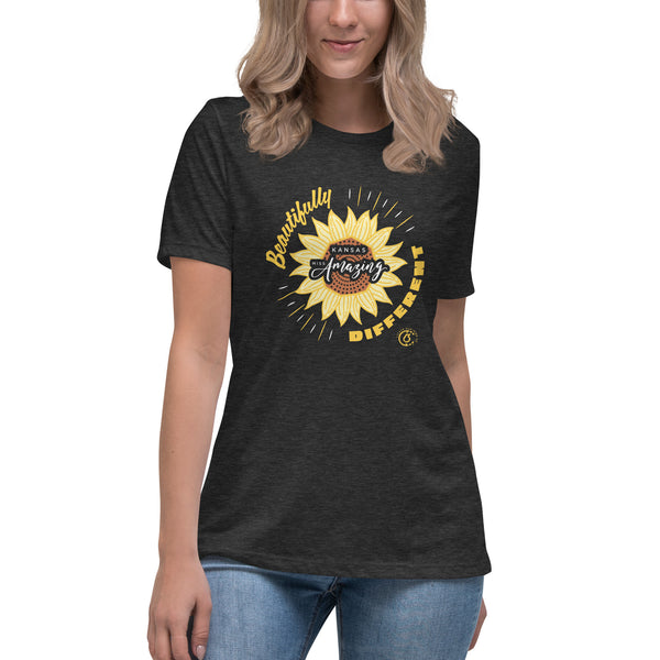 Kansas Miss Amazing 2022 Beautifully Different Women's Relaxed Tee