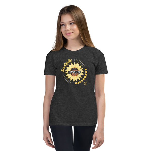 Kansas Miss Amazing 2022 Beautifully Different Unisex Youth Tee