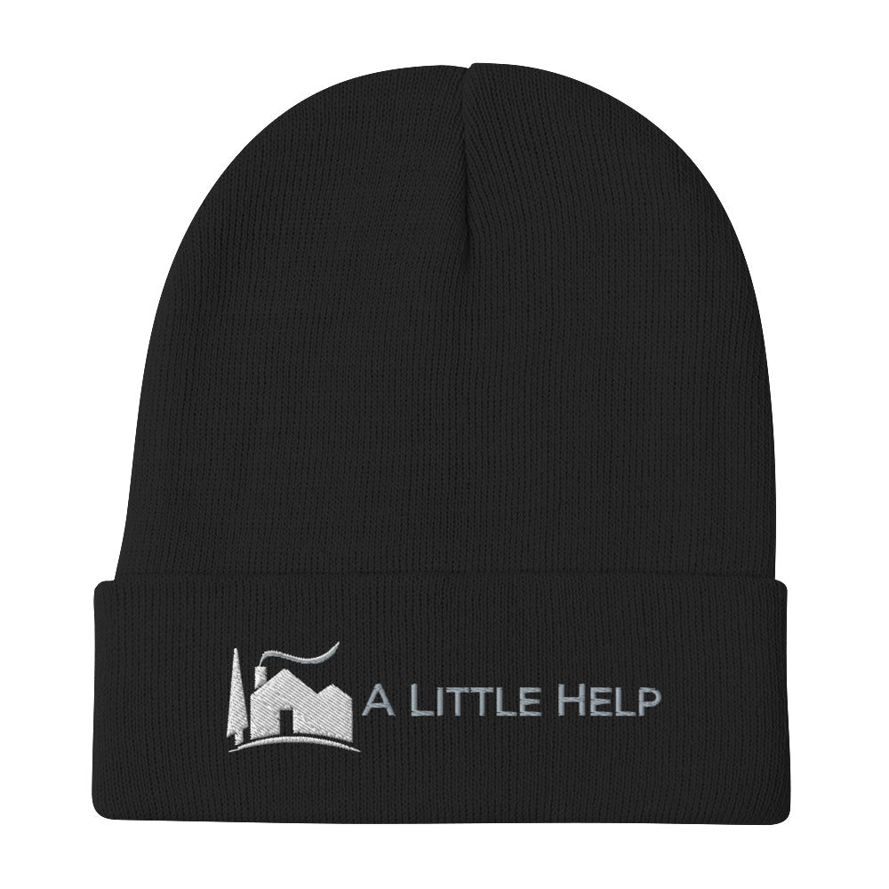 A Little Help Embroidered Beanie