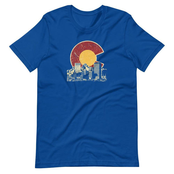 Colorado Skyline Etching Unisex Tee - The 6th Clothing Co.