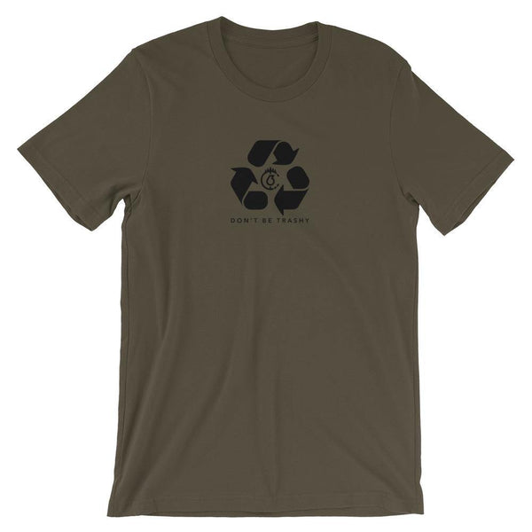 Don't Be Trashy, Recycle Unisex T-Shirt (Mono) - The 6th Clothing Co.