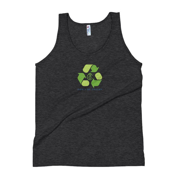 Don't Be Trashy, Recycle Unisex Tank Top (Color) - The 6th Clothing Co.