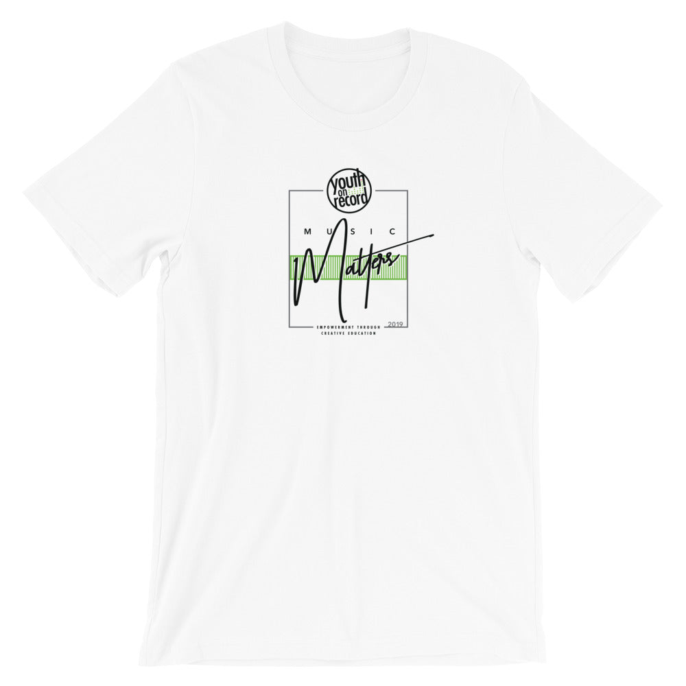 Youth on Record 2019 Music Matters Unisex T-Shirt (Green)