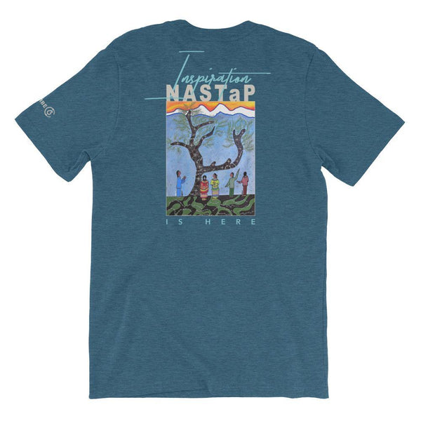 NASTaP Inspiration is Here (Back) Unisex T-Shirt - The 6th Clothing Co.