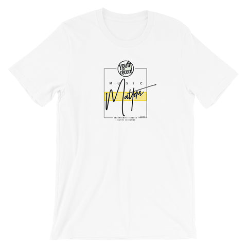 Youth on Record 2019 Music Matters Unisex T-Shirt (Yellow)