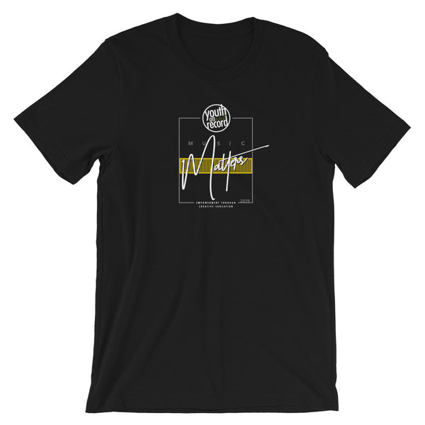 Youth on Record 2019 Music Matters Unisex T-Shirt (Yellow)