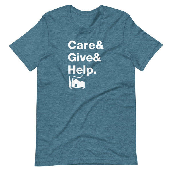 A Little Help Care Give Help Unisex Tee