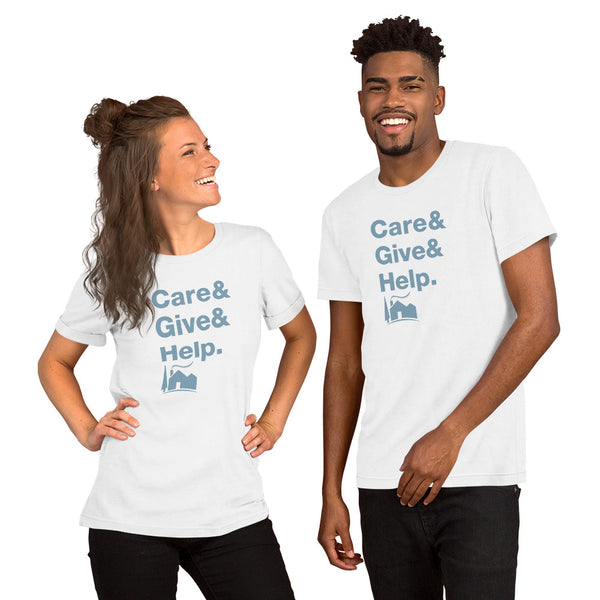 A Little Help Care Give Help Unisex Tee