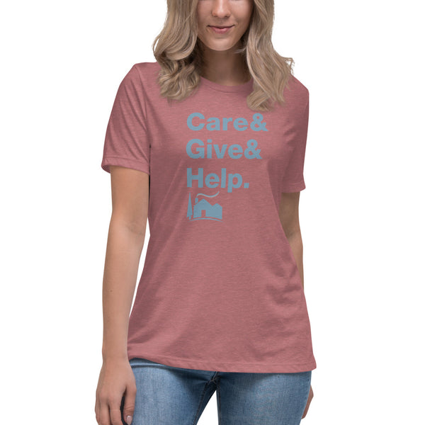 A Little Help Care Give Help Women's Relaxed Tee